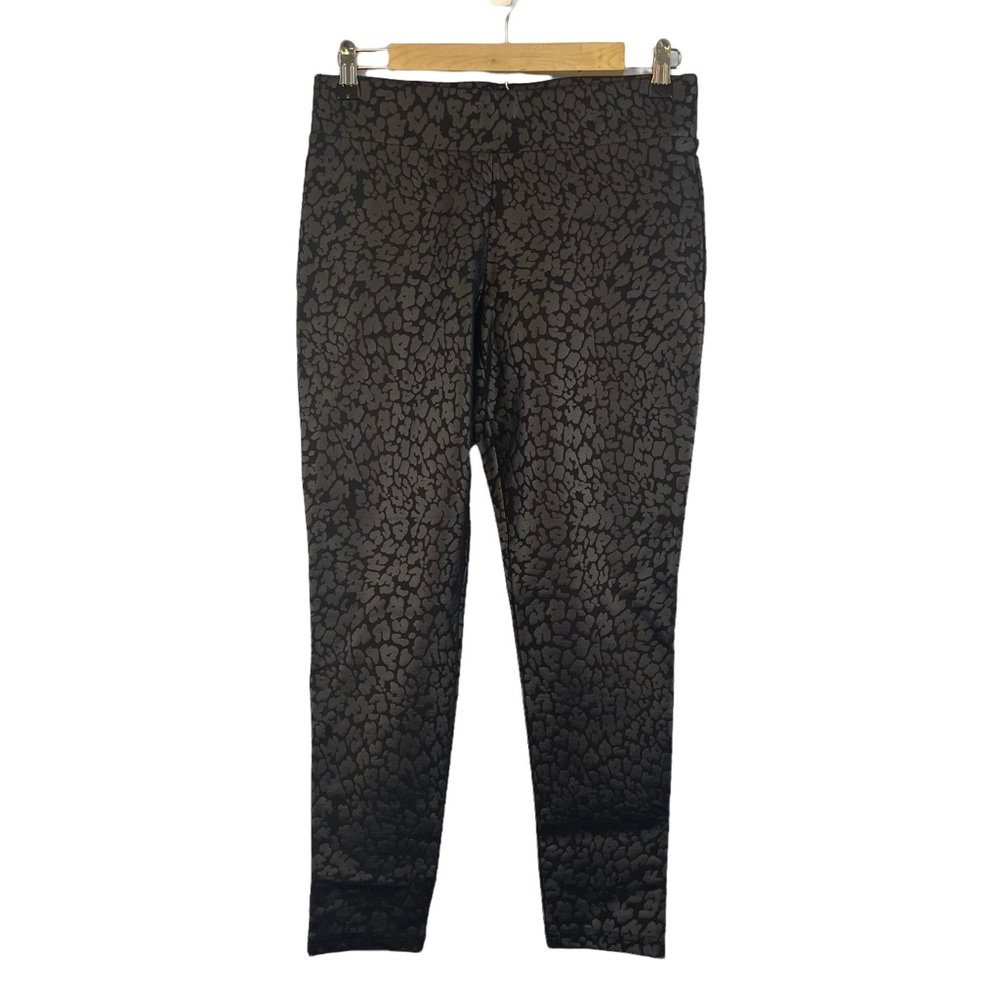 LOFT cheetah shine ankle leggings mid rise woman's ponte casual animal print MP